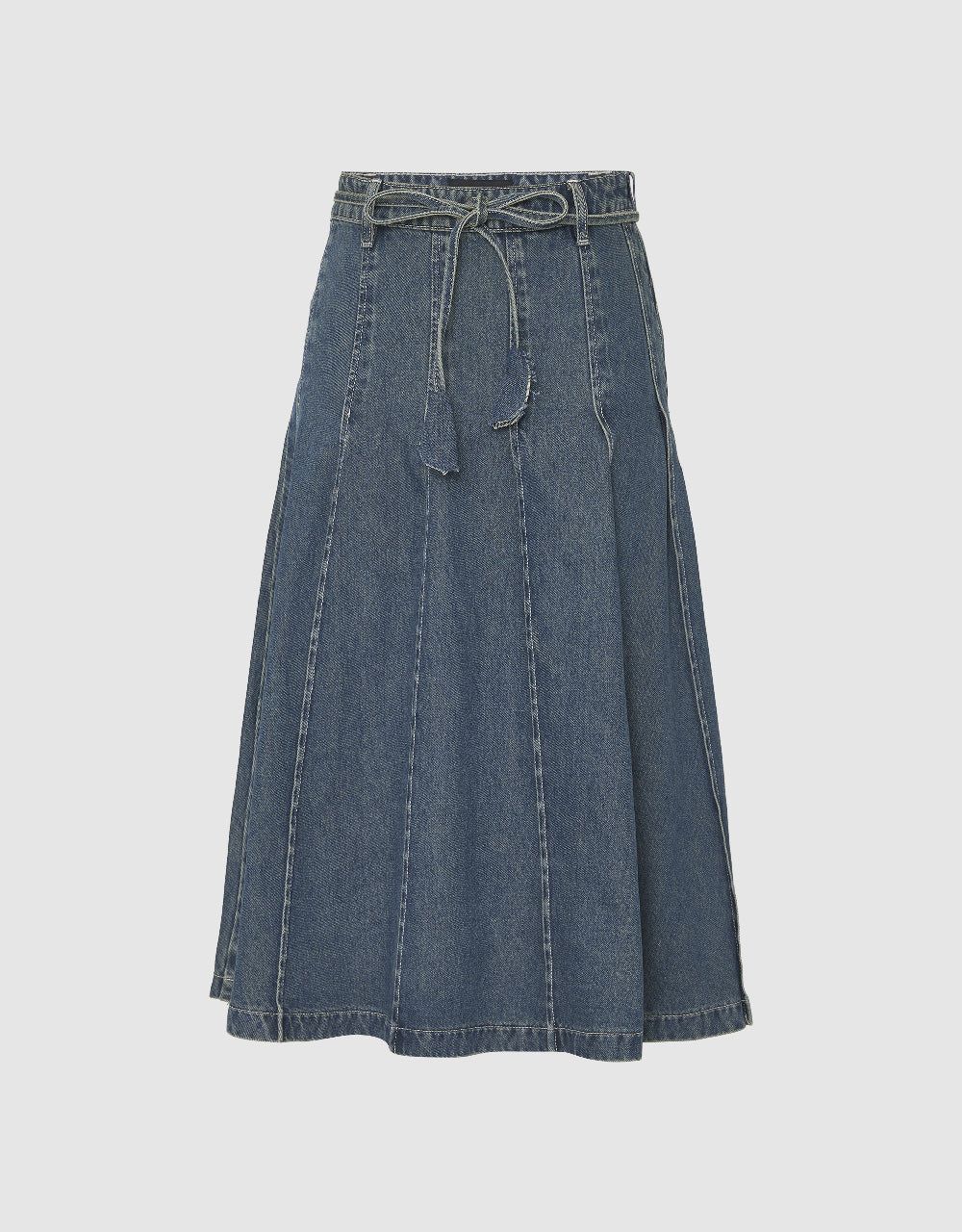 A-Line Denim Skirt sold by Urban Revivo