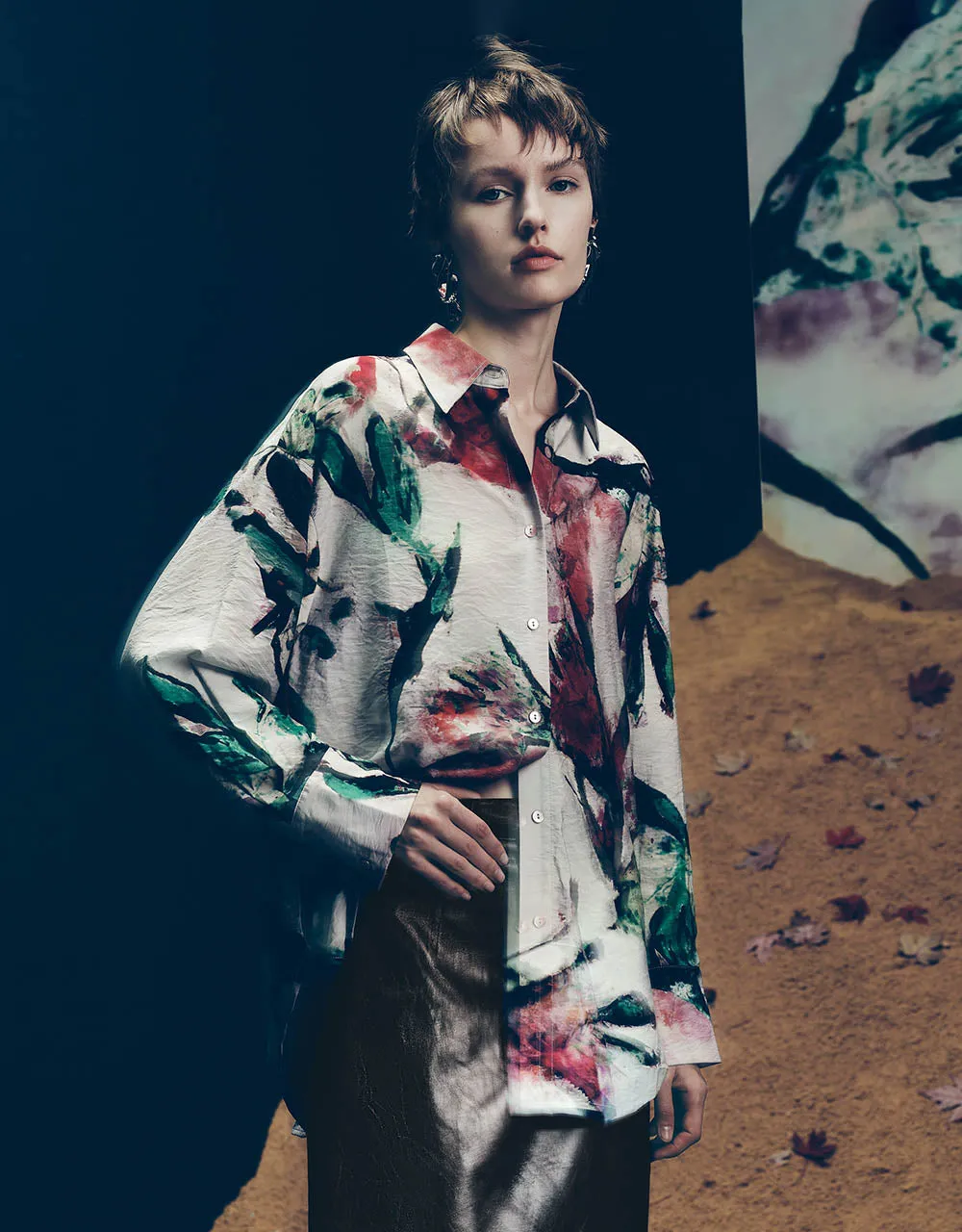 Printed Skinny Shirt sold by Urban Revivo product image thumbnail 3