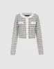 Tweed Crew Neck Knitted Cardigan sold by Urban Revivo