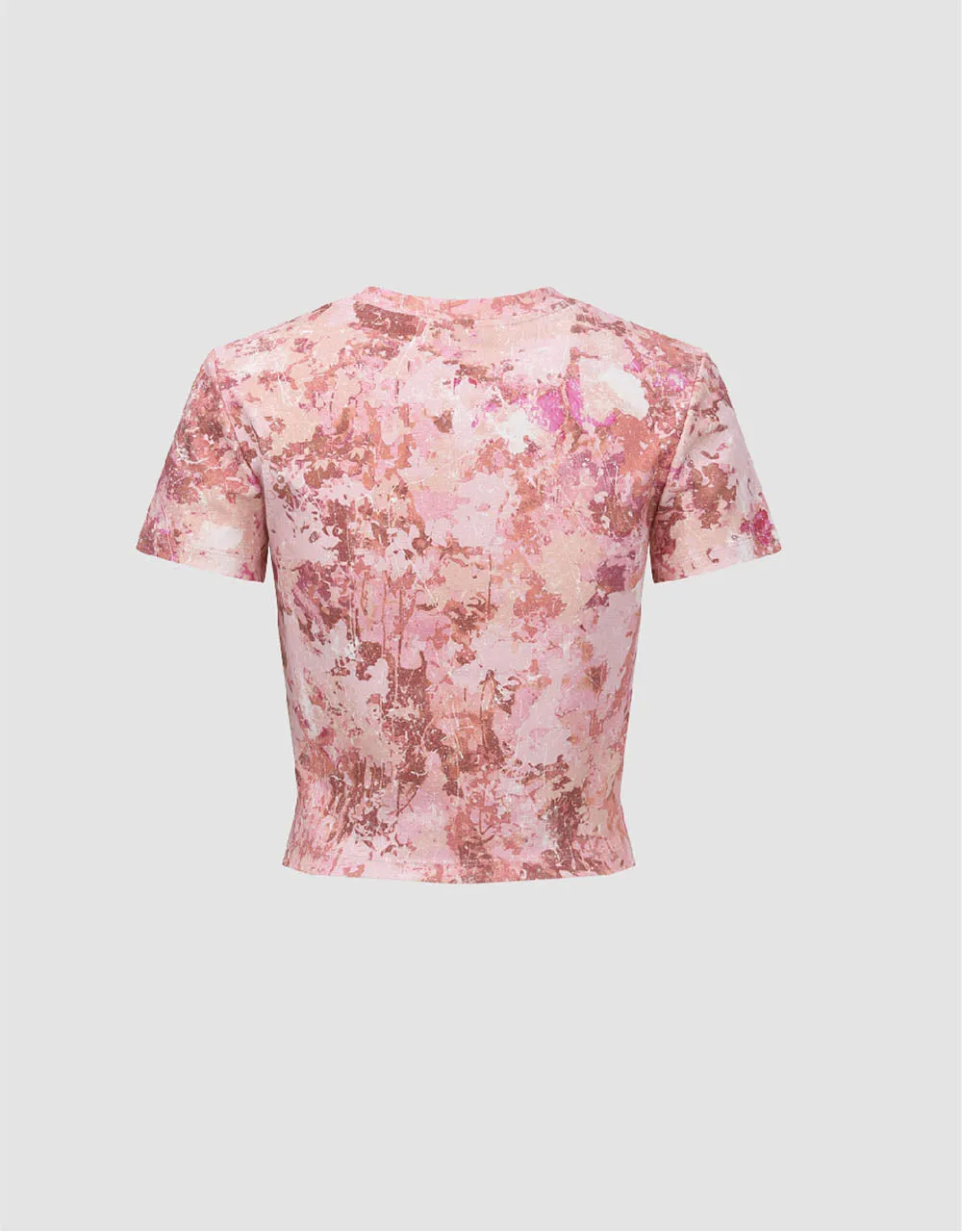 Letter Printed Crew Neck Skinny T-Shirt sold by Urban Revivo product image thumbnail 5