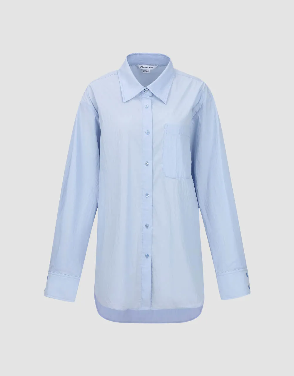 Button Up Straight Shirt sold by Urban Revivo product image thumbnail 2