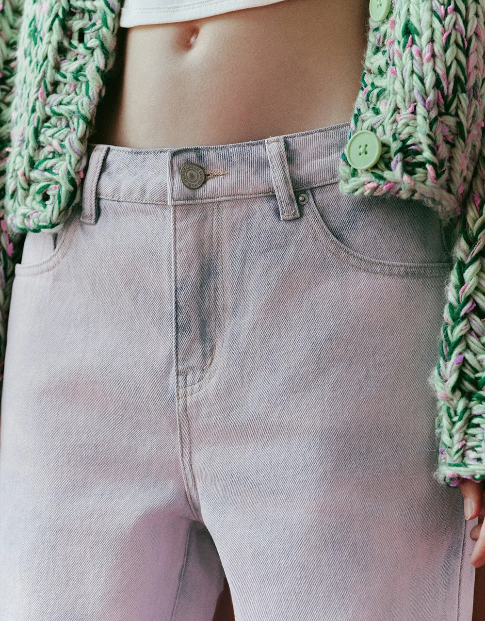 Printed Wide-Leg Jeans sold by Urban Revivo product image thumbnail 5