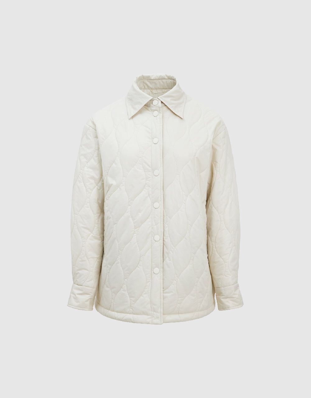 Presed Button Embossed Padded Coat sold by Urban Revivo product image thumbnail 2