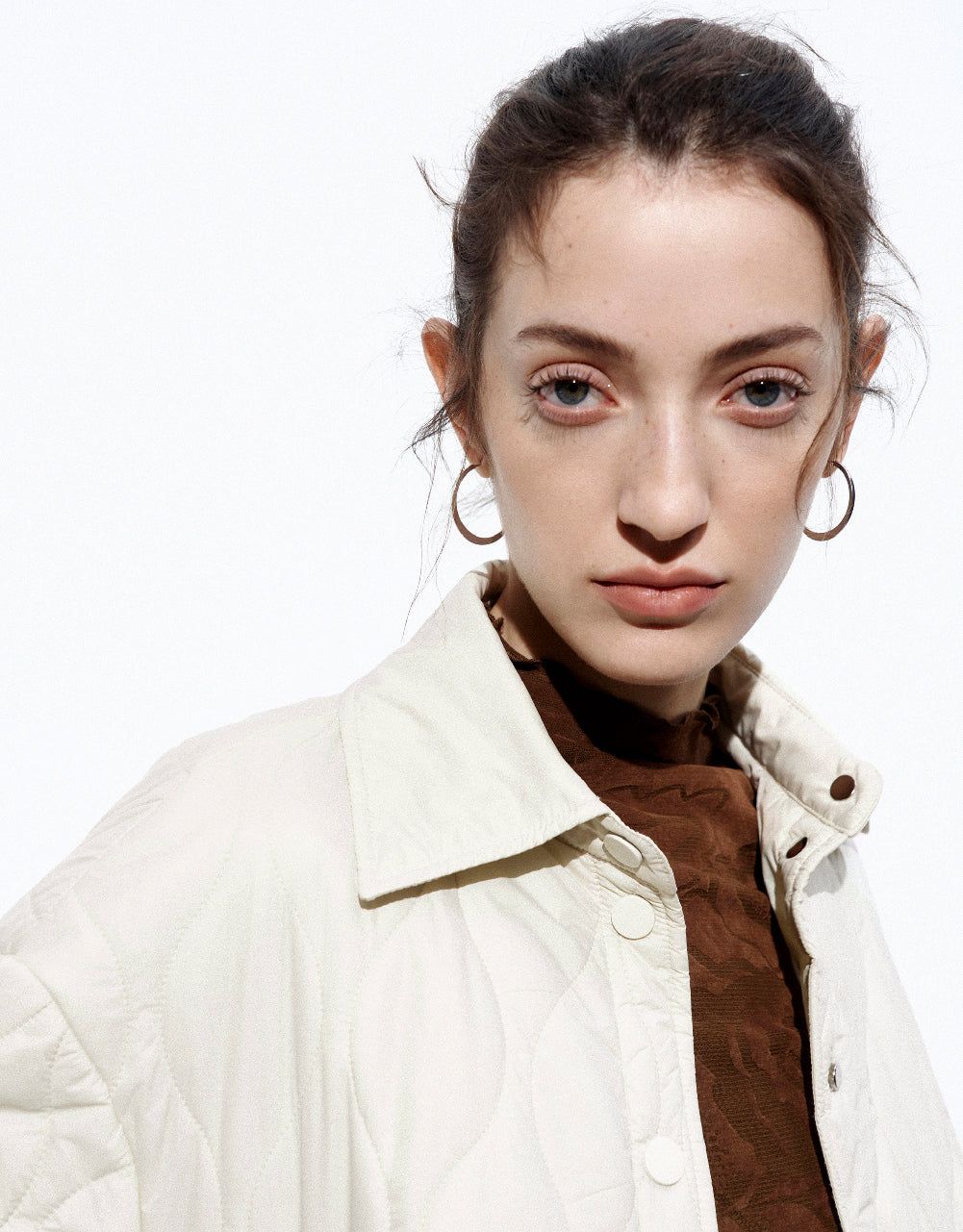 Presed Button Embossed Padded Coat sold by Urban Revivo product image thumbnail 5