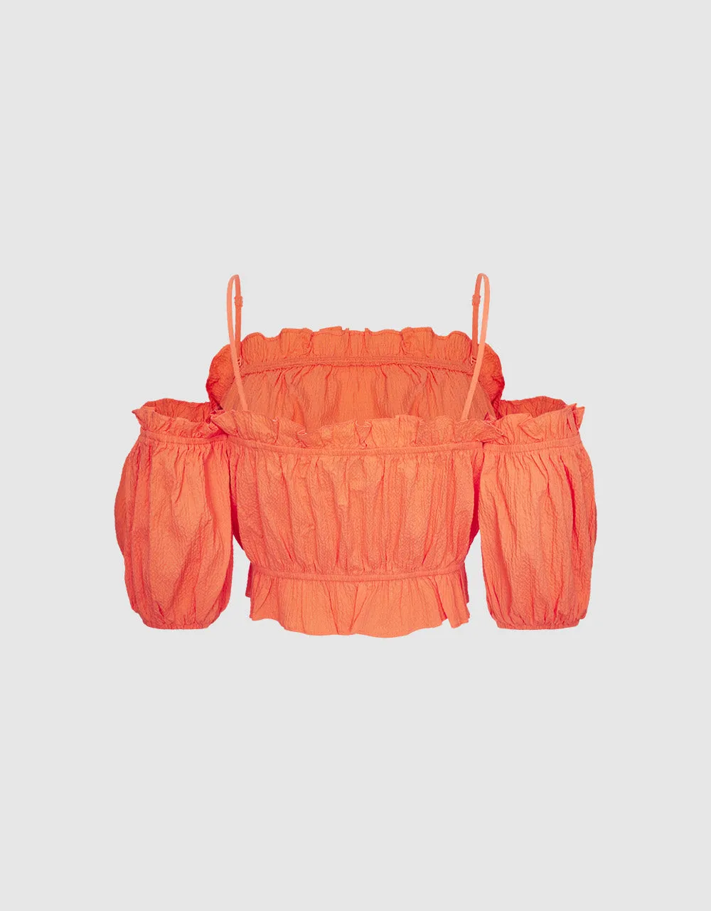 Frill Trim Cold Shoulder Blouse sold by Urban Revivo product image thumbnail 5