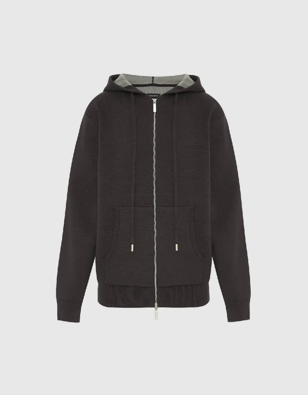 Zipper Front Knitted Cardigan sold by Urban Revivo