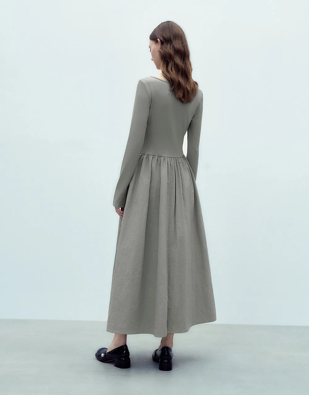 Crew Neck A-Line Dress sold by Urban Revivo product image thumbnail 4