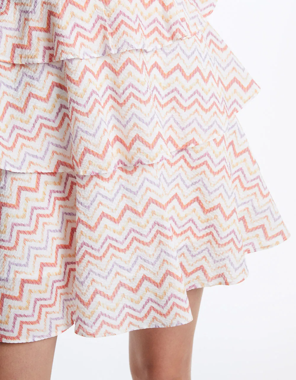 Wavy Print Tiered Cami Dress sold by Urban Revivo product image thumbnail 5
