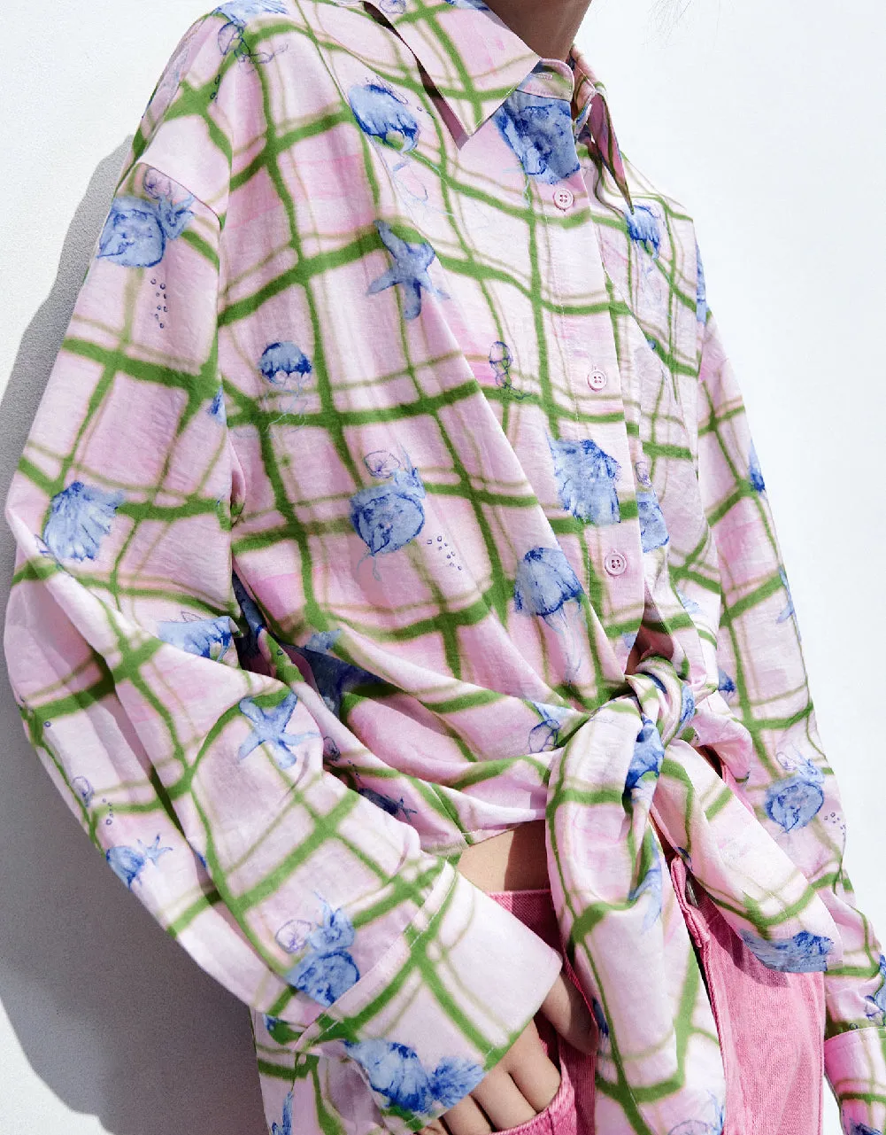 Flower Printed Straight Shirt sold by Urban Revivo product image thumbnail 5