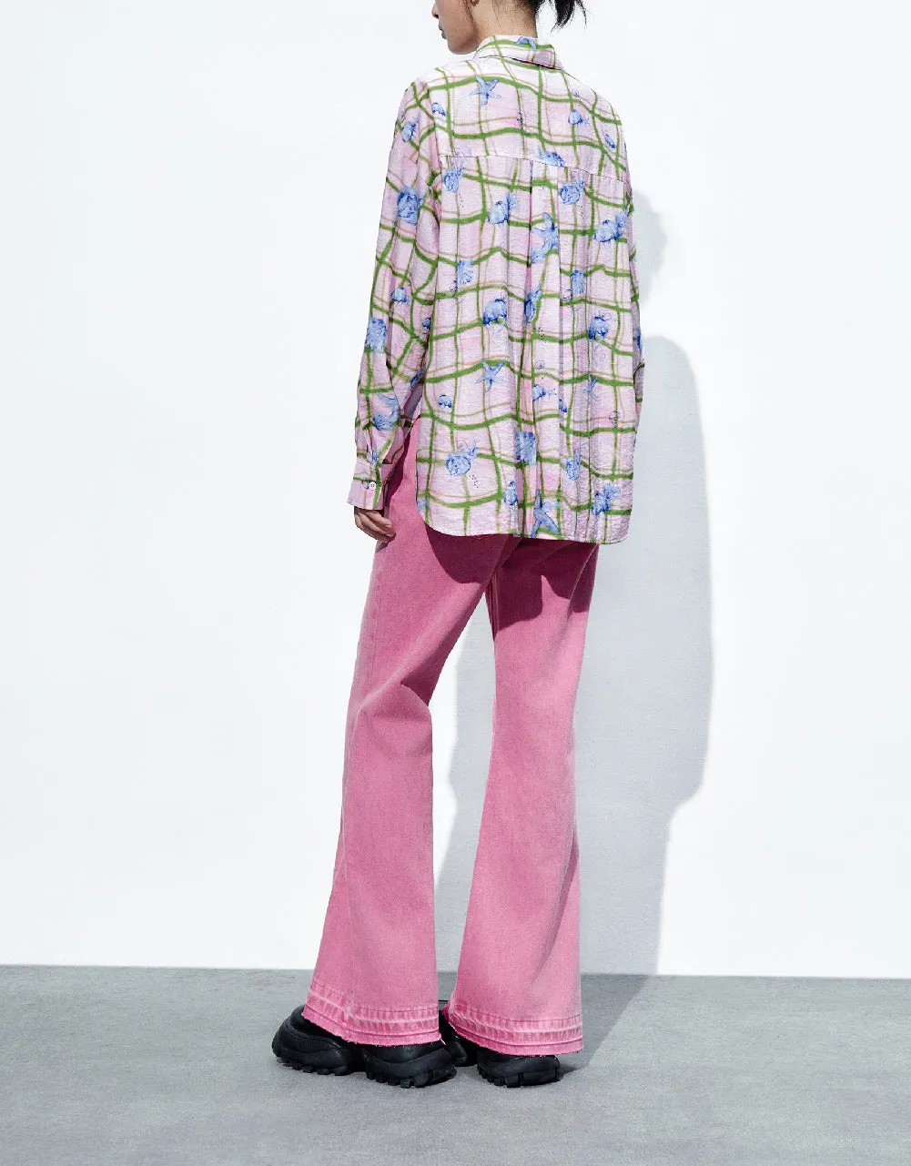 Flower Printed Straight Shirt sold by Urban Revivo product image thumbnail 4