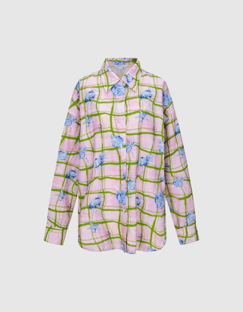 Flower Printed Straight Shirt sold by Urban Revivo