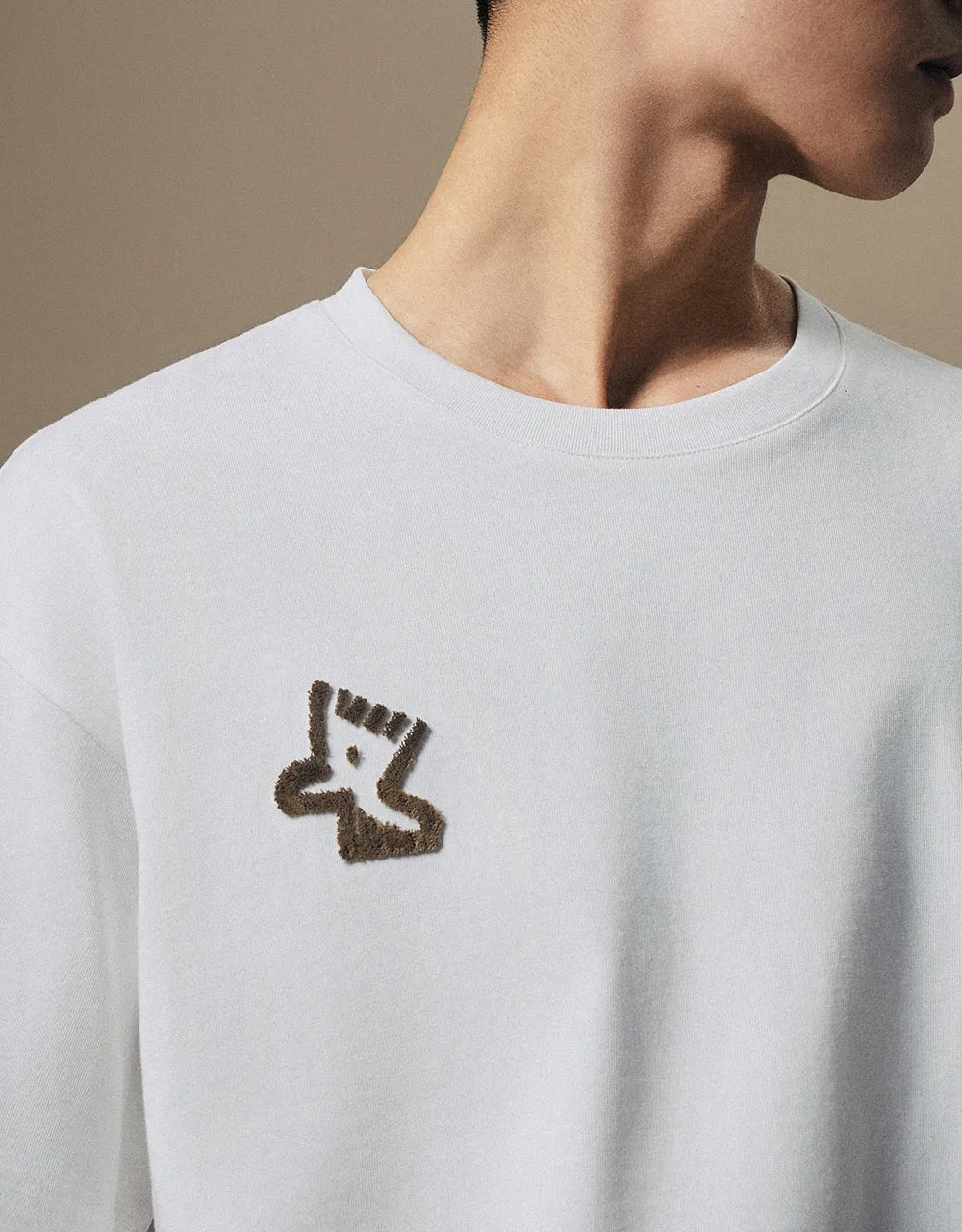 Crew Neck Straight T-Shirt sold by Urban Revivo product image thumbnail 4