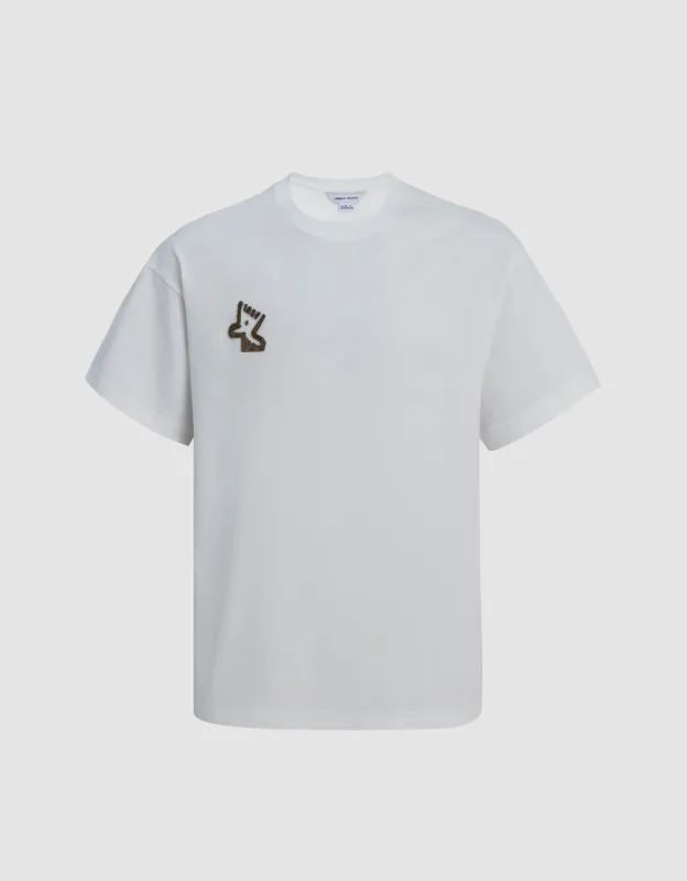 Crew Neck Straight T-Shirt sold by Urban Revivo