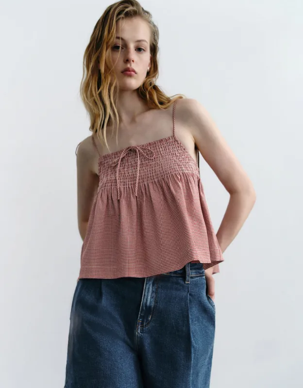 Plaid Cami Top sold by Urban Revivo