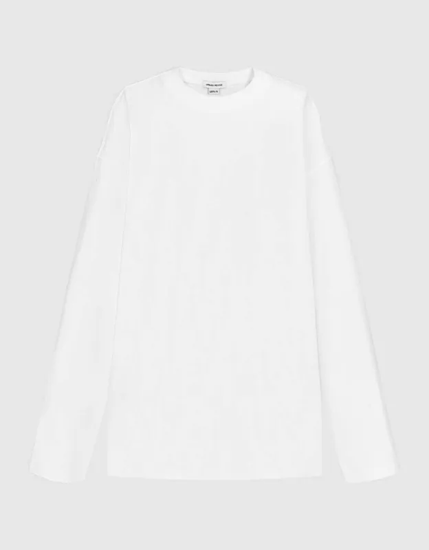 Crew Neck Knitted Loose T-Shirt sold by Urban Revivo