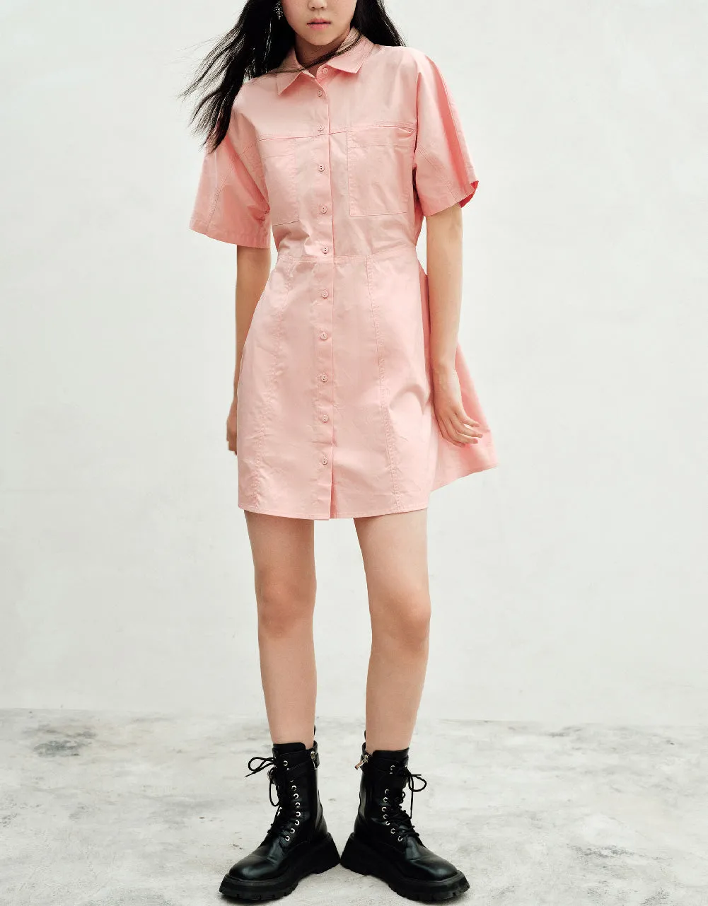 Button Up Shirt Dress sold by Urban Revivo product image thumbnail 3