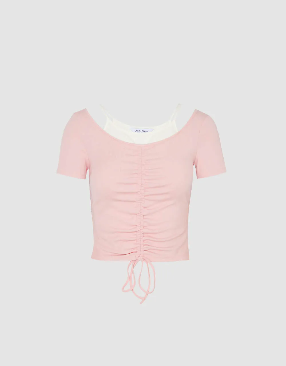 2 In 1 Crew Neck Skinny T-Shirt sold by Urban Revivo product image thumbnail 2