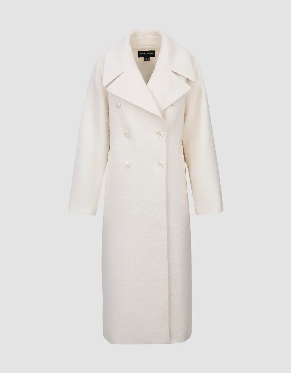 Double Breasted Straight Long Coat sold by Urban Revivo product image thumbnail 2