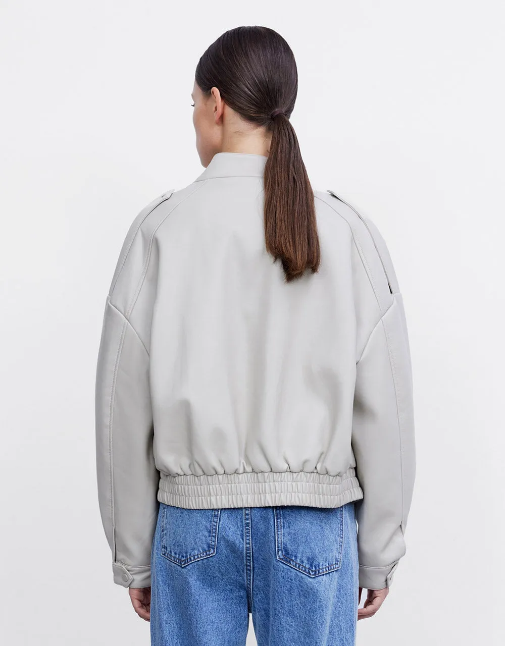 Utility Pocket Faux Leather Jacket sold by Urban Revivo product image thumbnail 5