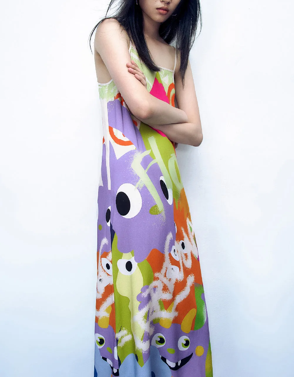 Printed Straight Cami Dress sold by Urban Revivo product image thumbnail 3