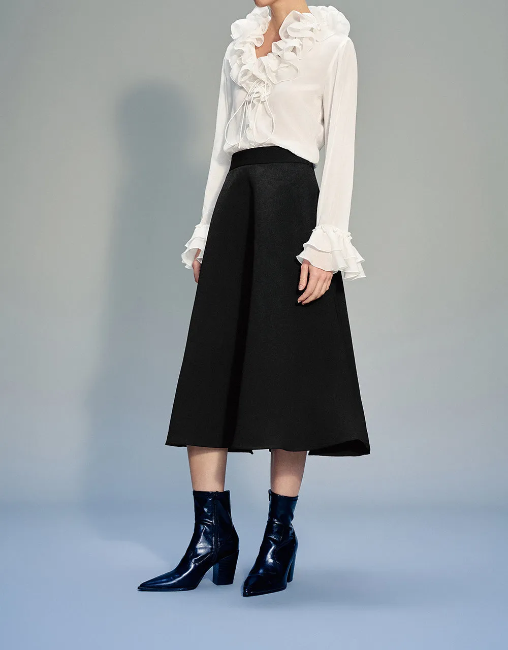 Midi A-Line Skirt sold by Urban Revivo product image thumbnail 4