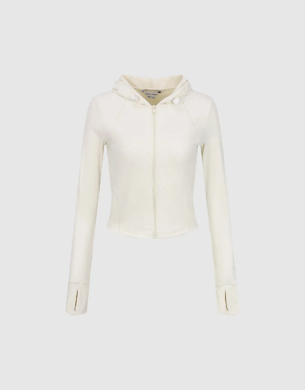 Zippper Front Skinny Hooded Jacket sold by Urban Revivo product image thumbnail 2