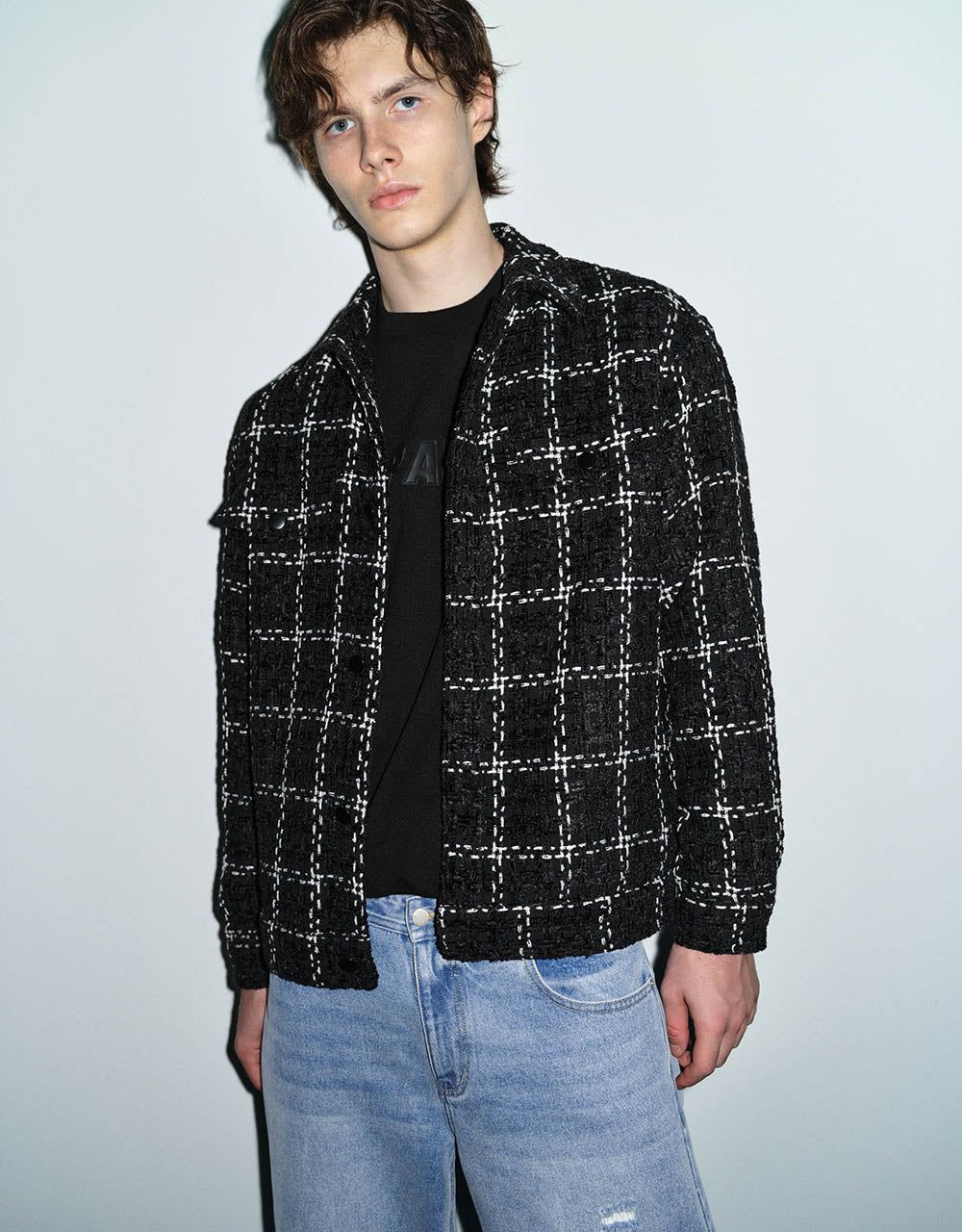 Straight Tweed Jacket sold by Urban Revivo product image thumbnail 3