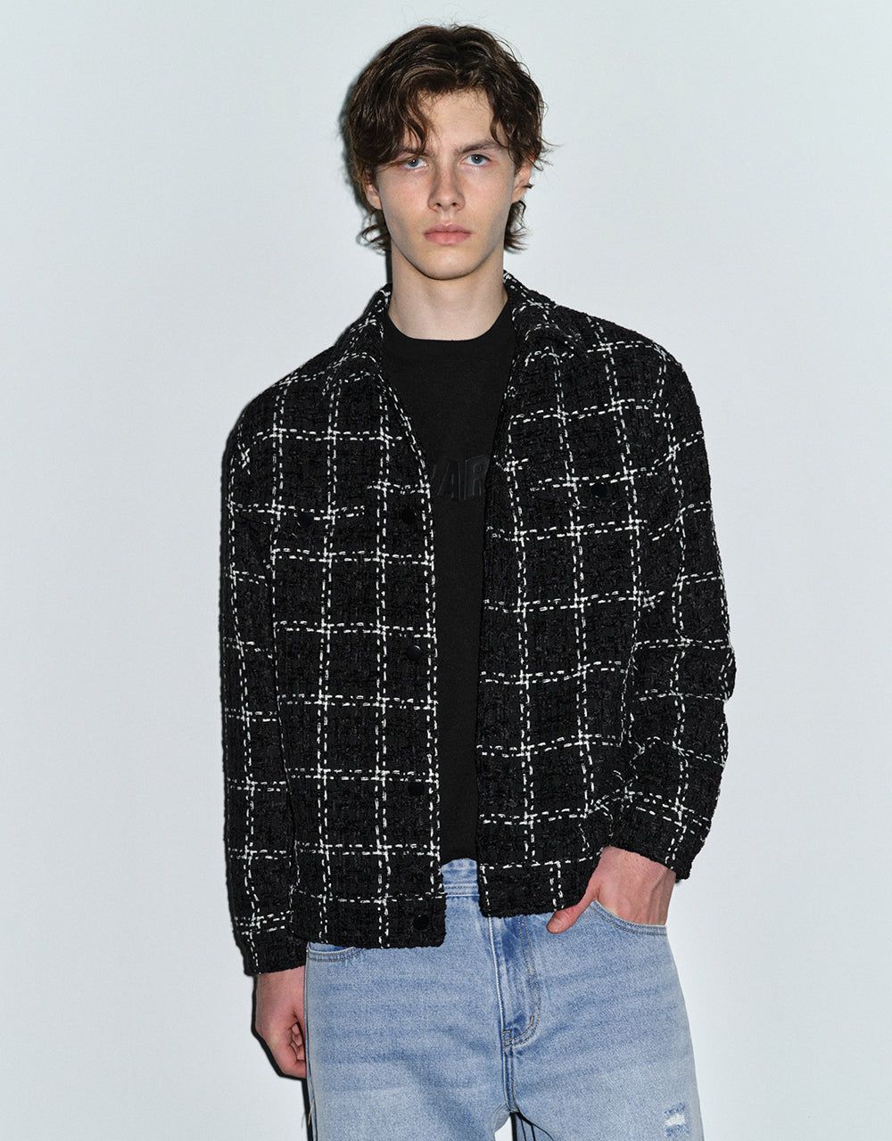 Straight Tweed Jacket sold by Urban Revivo