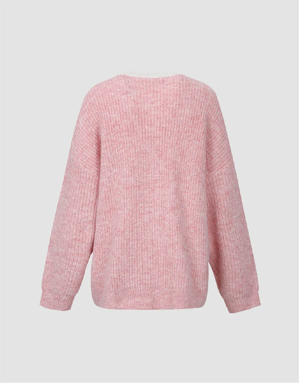 Drop Shoulder Sleeve V-Neck Knitted Cardigan sold by Urban Revivo product image thumbnail 5