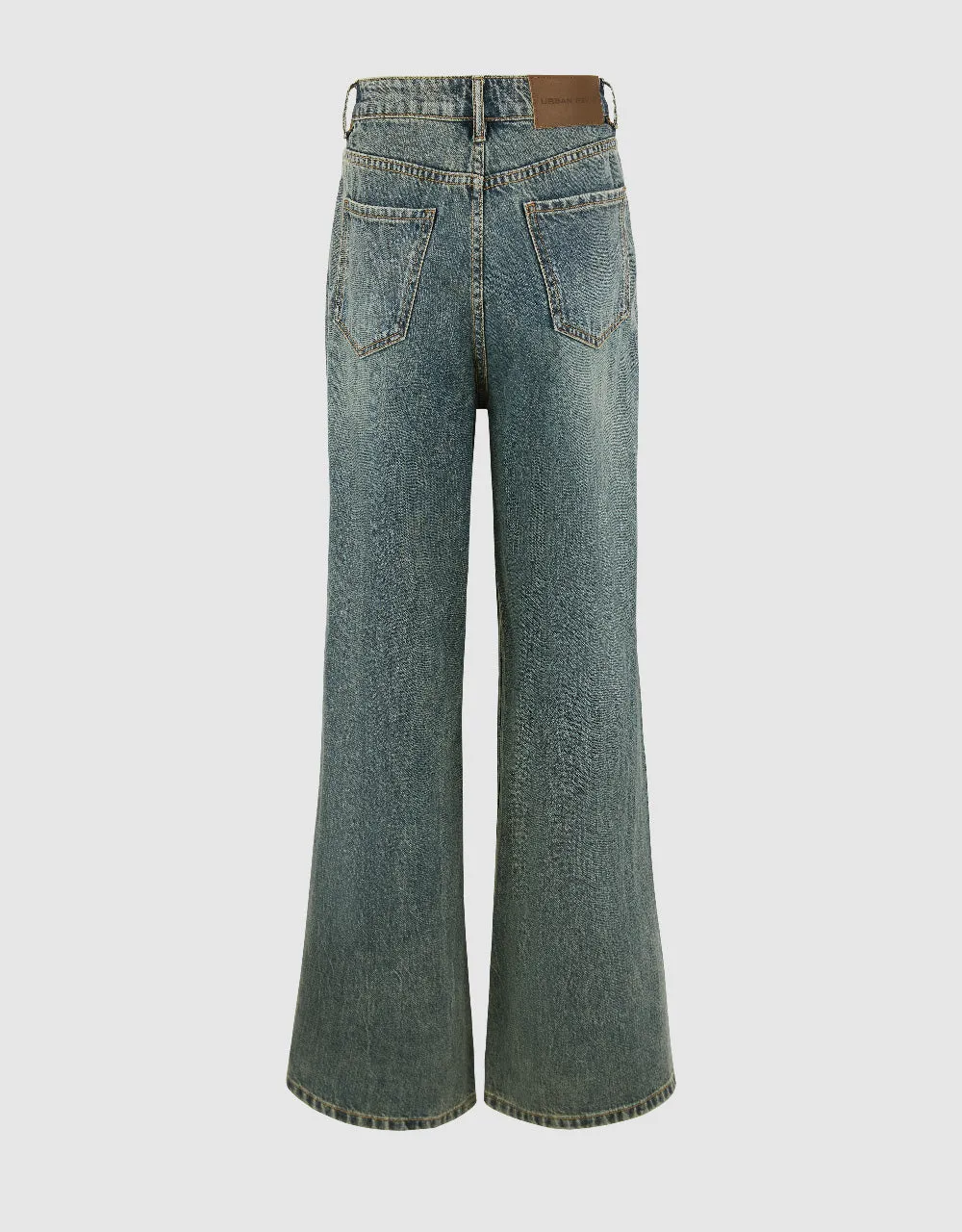 Split Hem Straight Jeans sold by Urban Revivo product image thumbnail 3