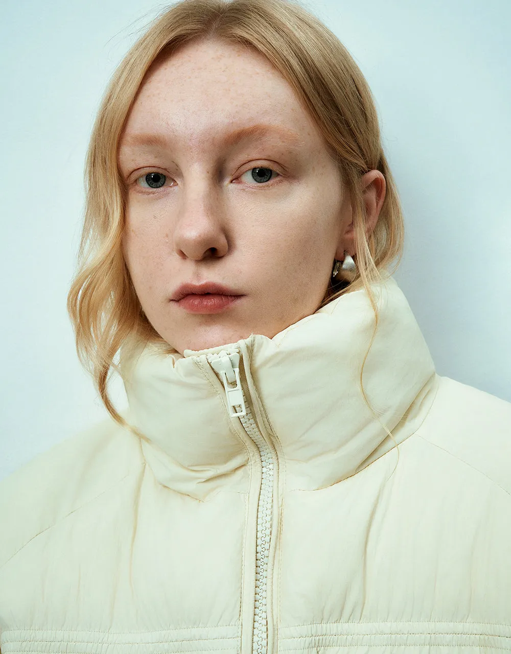 Zipper Front Raglan Sleeve Down Jacket sold by Urban Revivo product image thumbnail 5