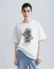 Printed Crew Neck Loose T-Shirt sold by Urban Revivo