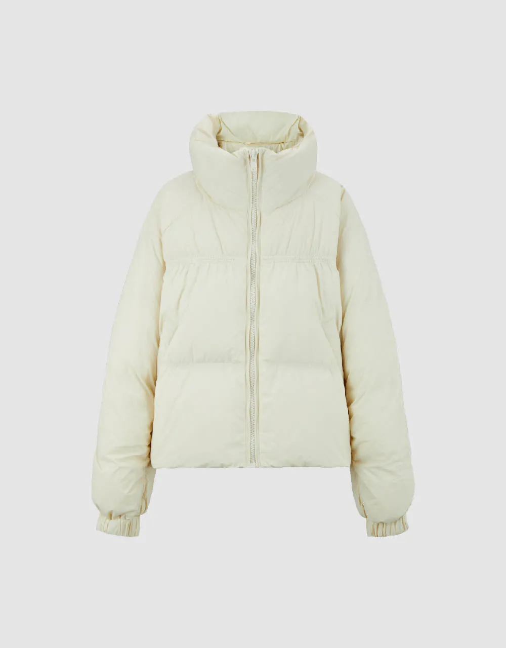 Zipper Front Raglan Sleeve Down Jacket sold by Urban Revivo product image thumbnail 2