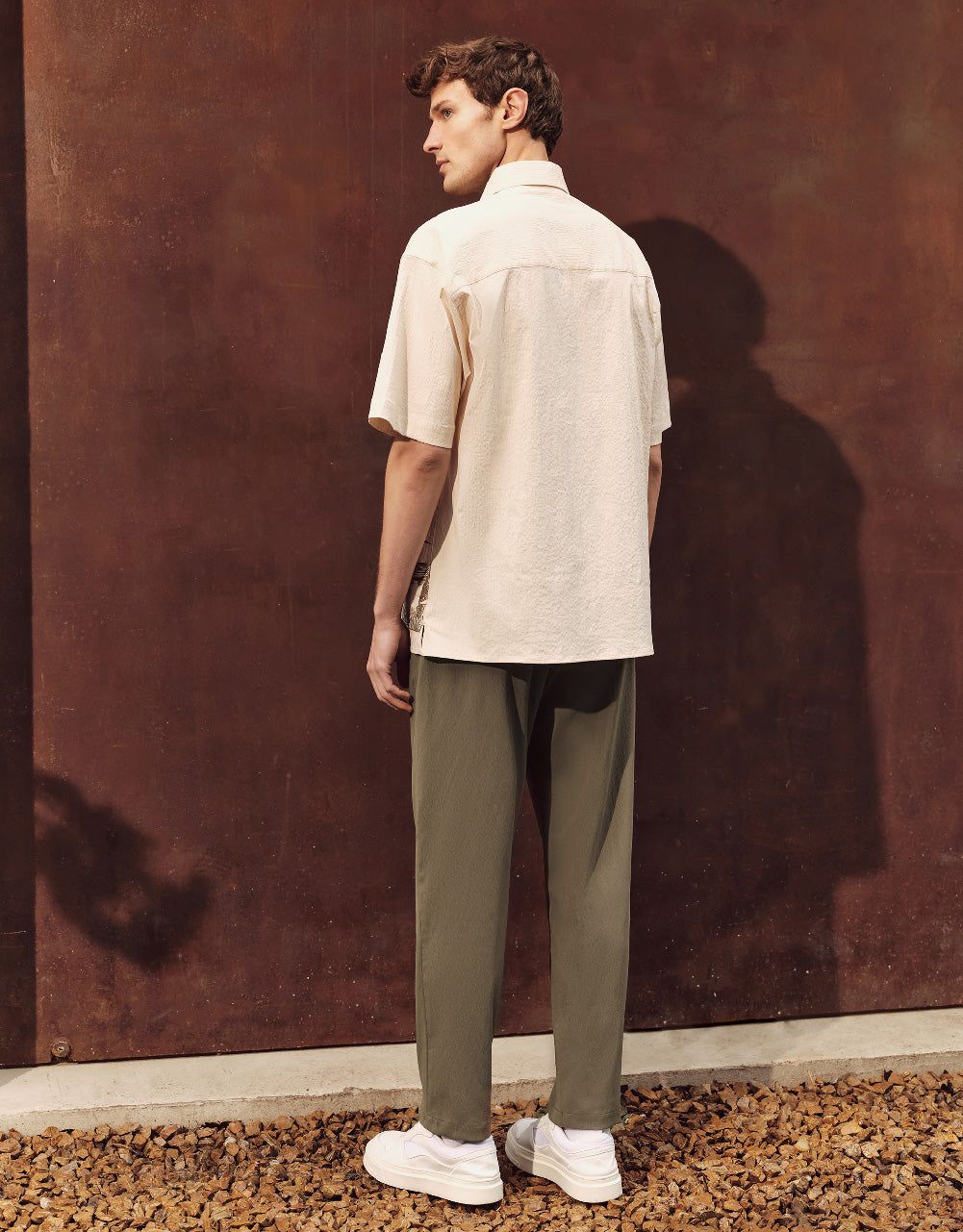 Elastic Waist Straight Pants sold by Urban Revivo product image thumbnail 5