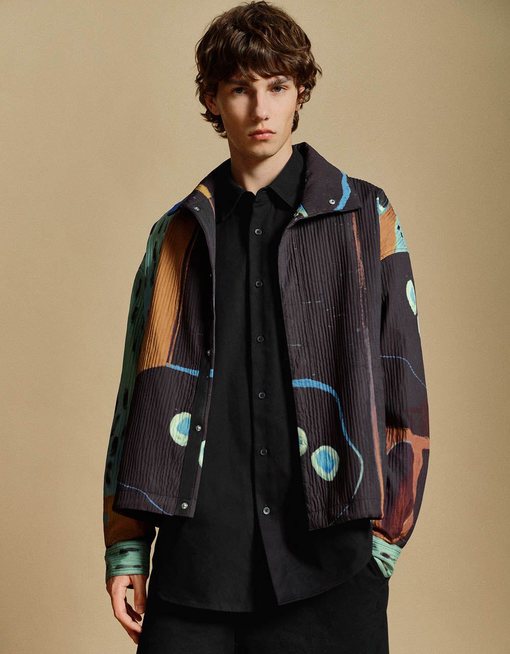 Printed Straight Jacket sold by Urban Revivo