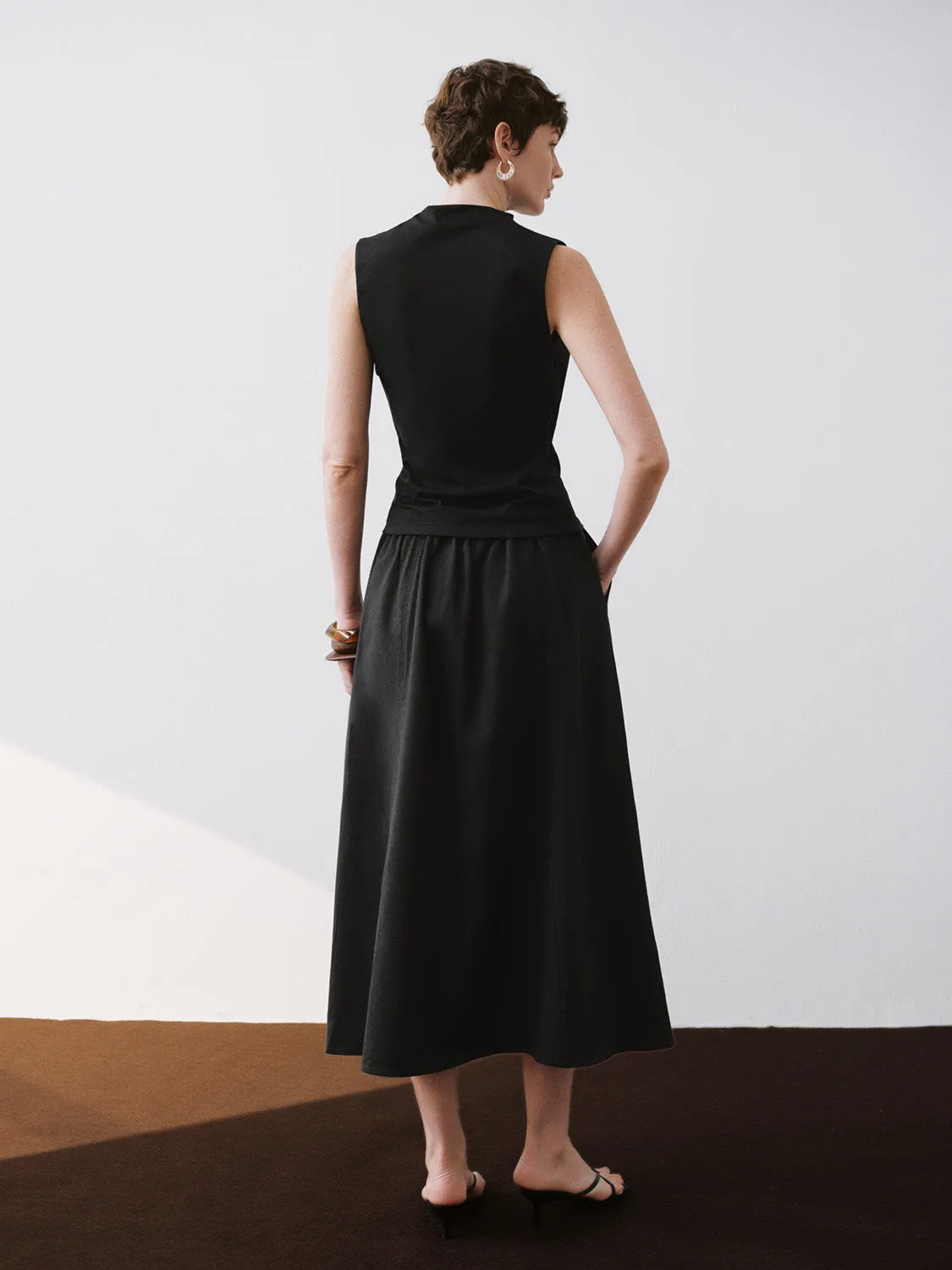 Midi A-Line Skirt sold by Urban Revivo product image thumbnail 4