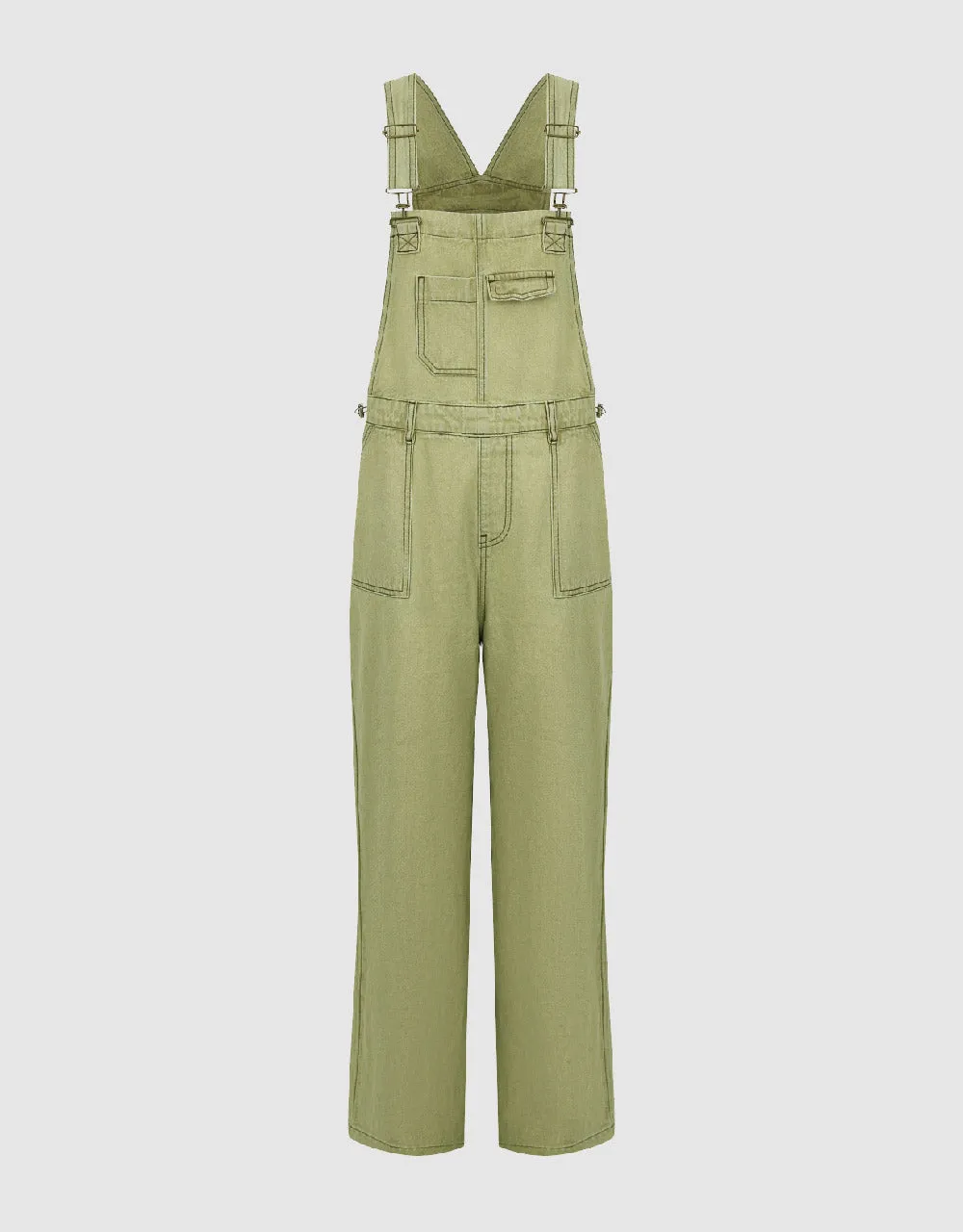 Wide-Leg Denim Overall sold by Urban Revivo product image thumbnail 2
