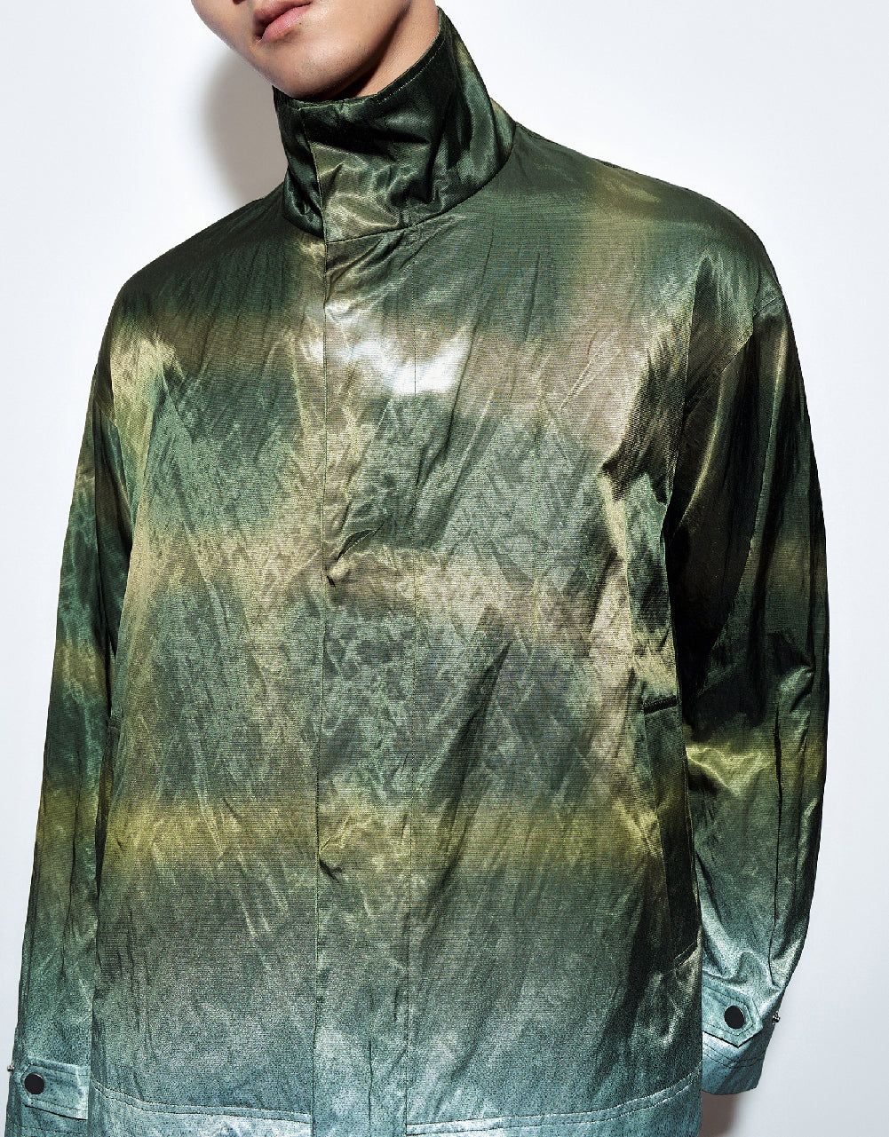 Stand Collar Printed Trench Coat sold by Urban Revivo product image thumbnail 5