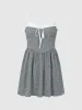 Bow Décor Square-cut Collar A-Line Cami Dress sold by Urban Revivo