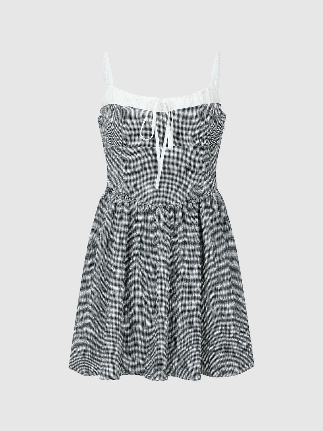 Bow Décor Square-cut Collar A-Line Cami Dress sold by Urban Revivo product image thumbnail 2