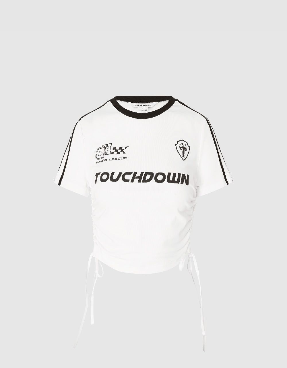 Lace Up Side Skinny T-Shirt sold by Urban Revivo