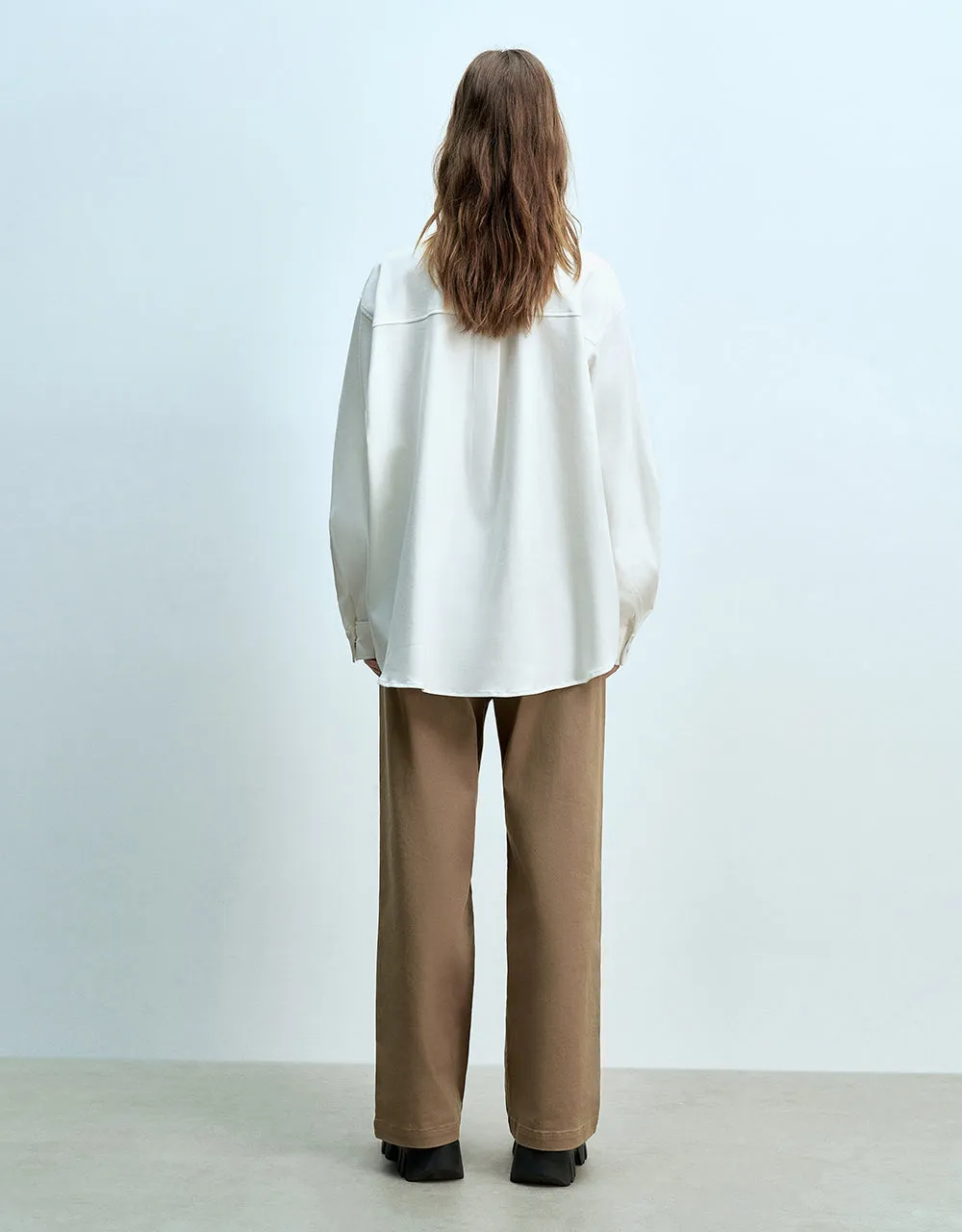 Press Button Straight Shirt sold by Urban Revivo product image thumbnail 4
