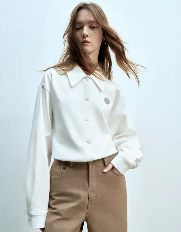 Press Button Straight Shirt sold by Urban Revivo