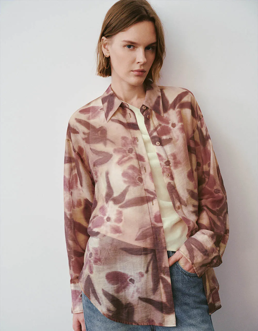 Printed Button Up Straight Shirt sold by Urban Revivo product image thumbnail 3