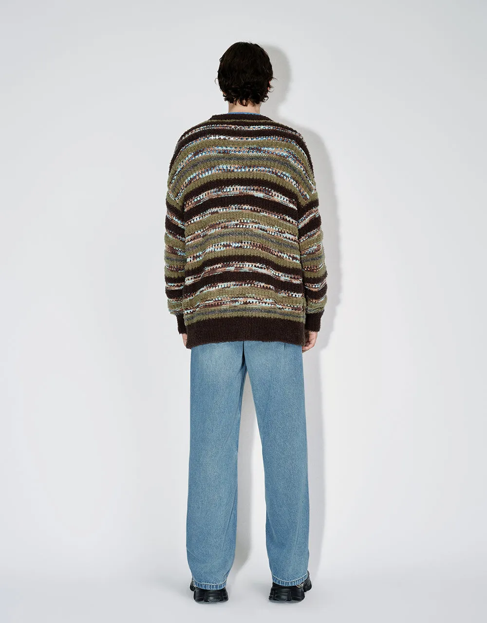 Drop SHoulder Sleeve Striped Sweater sold by Urban Revivo product image thumbnail 3