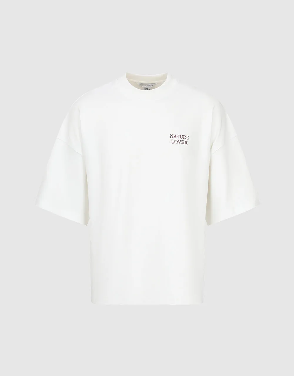 Letter Printed Crew Neck Loose T-Shirt sold by Urban Revivo product image thumbnail 2