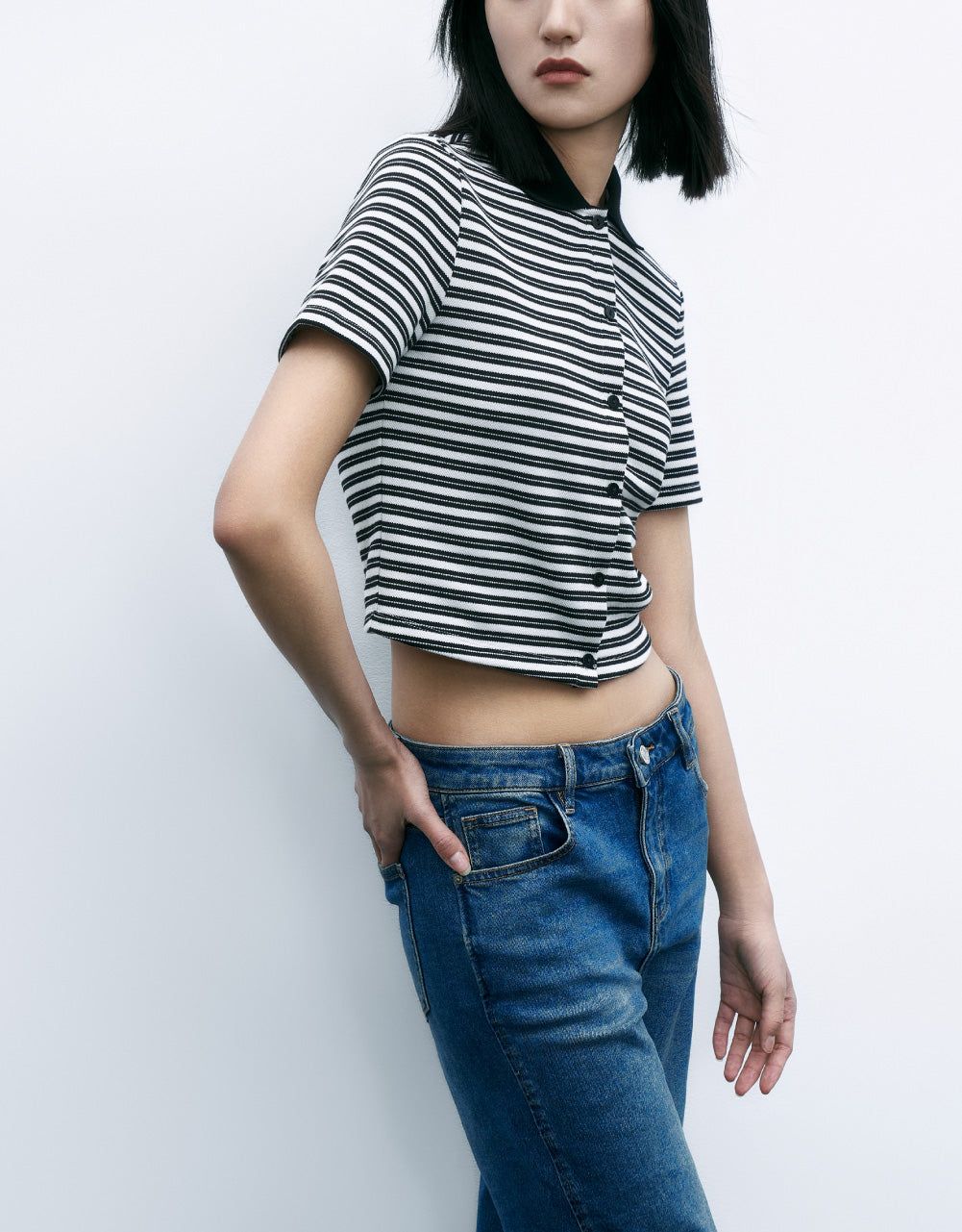 Stripe Polo Shirt sold by Urban Revivo product image thumbnail 3