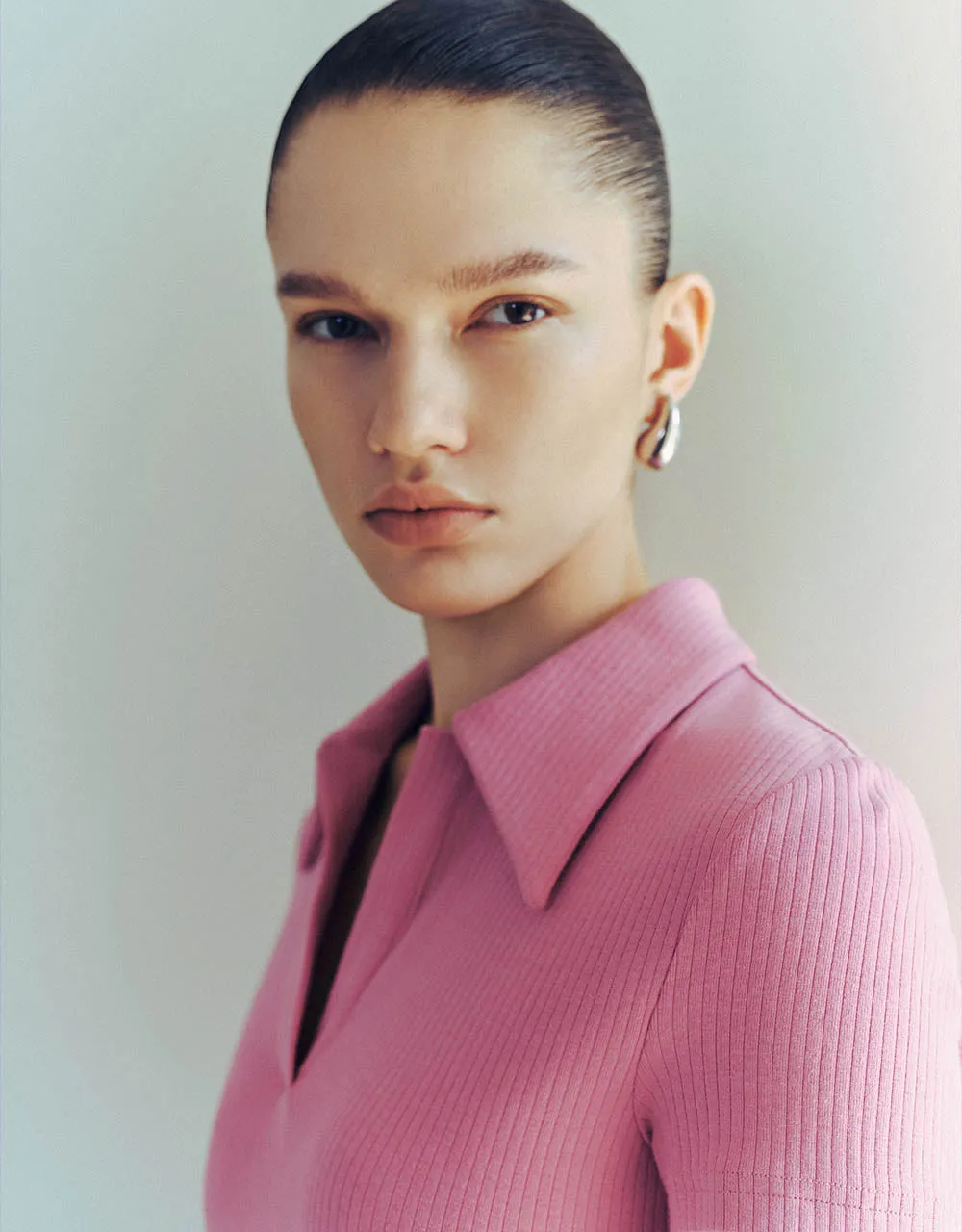 Skinny Knitted Polo A-Line Dress sold by Urban Revivo product image thumbnail 4