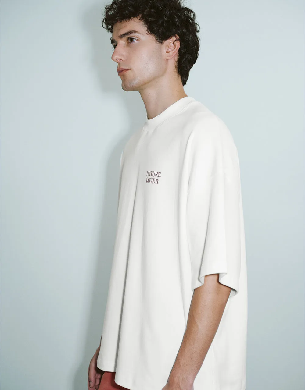 Letter Printed Crew Neck Loose T-Shirt sold by Urban Revivo product image thumbnail 3