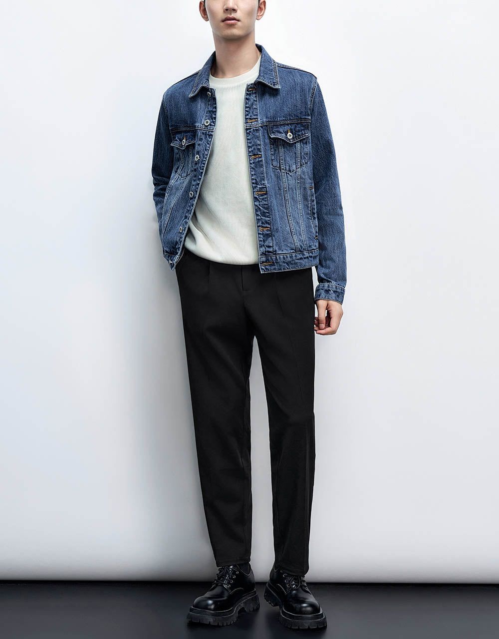 Button Up Denim Jacket sold by Urban Revivo product image thumbnail 5